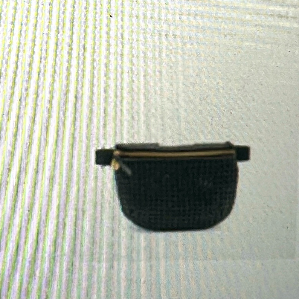 Black Rattan small Clare V Fanny pack.